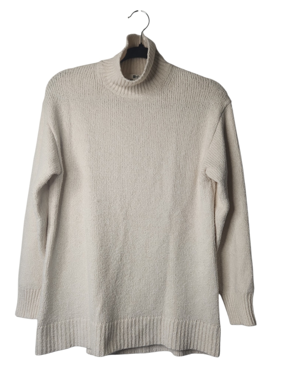Uniqlo:C Cream Soft Knit Highneck Turtleneck Long Sleeve Pullover Sweater SizeXS